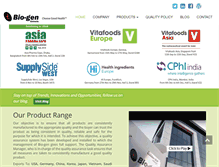 Tablet Screenshot of bio-gen.in